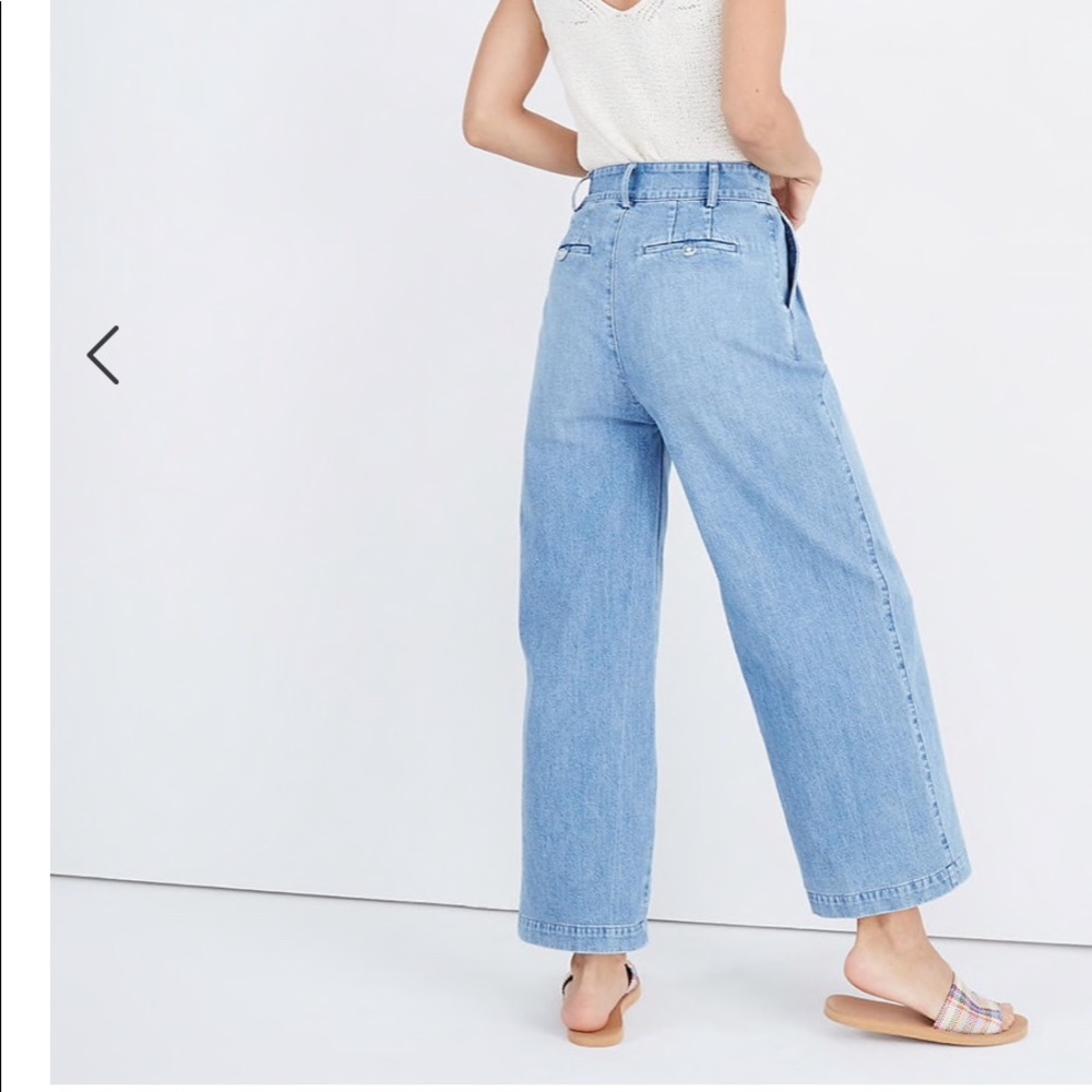 Madewell cropped pleated Jeans - Picture 2 of 3
